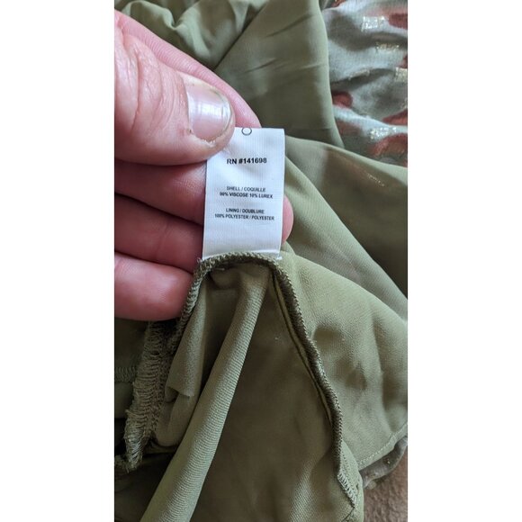 Ramy Brook dress mini drop waist shirred sheer sleeves XXS - Picture 7 of 7